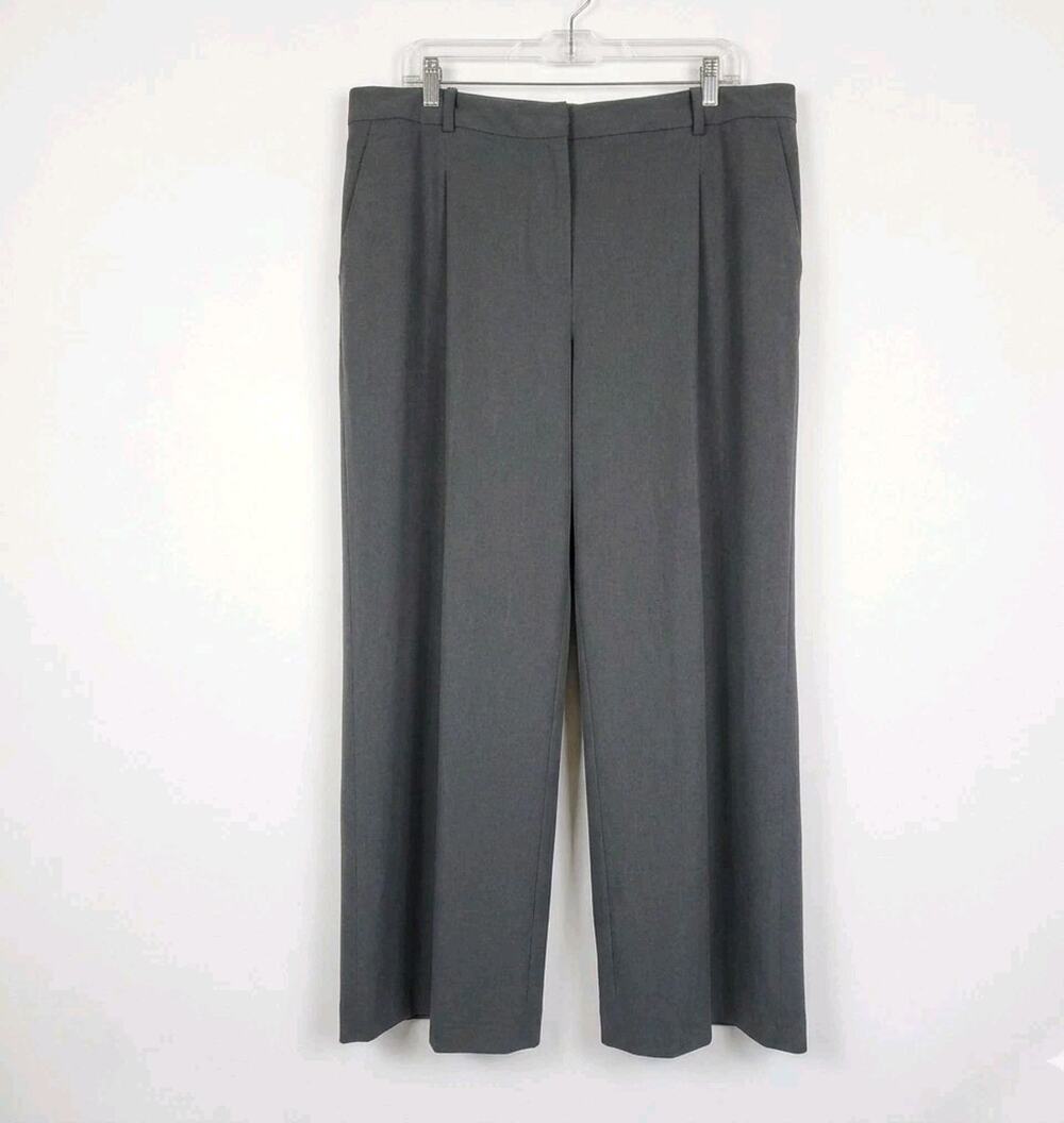 Abercrombie Fitch Womens 33S Sloane Wide Leg Baggy Trouser Grey Pants
